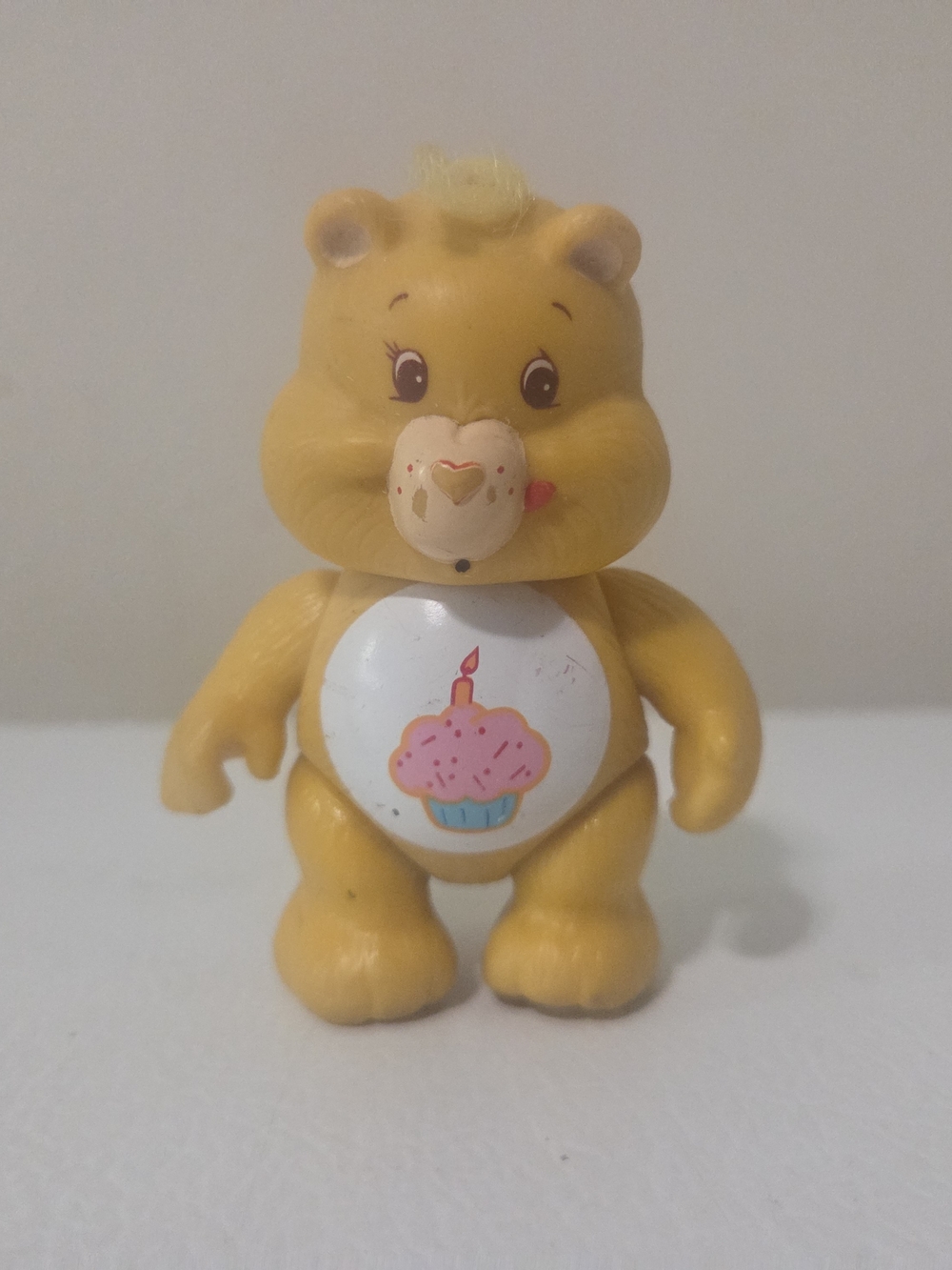 Vintage Kenner Care Bears BIRTHDAY BEAR. 3.5” PVC, Posable